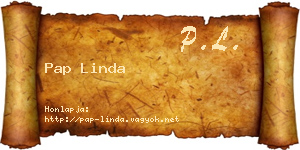 Pap Linda névjegykártya